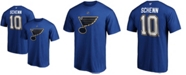 Fanatics Men's Brayden Schenn Blue St. Louis Blues Authentic Stack Player Name and Number T-shirt